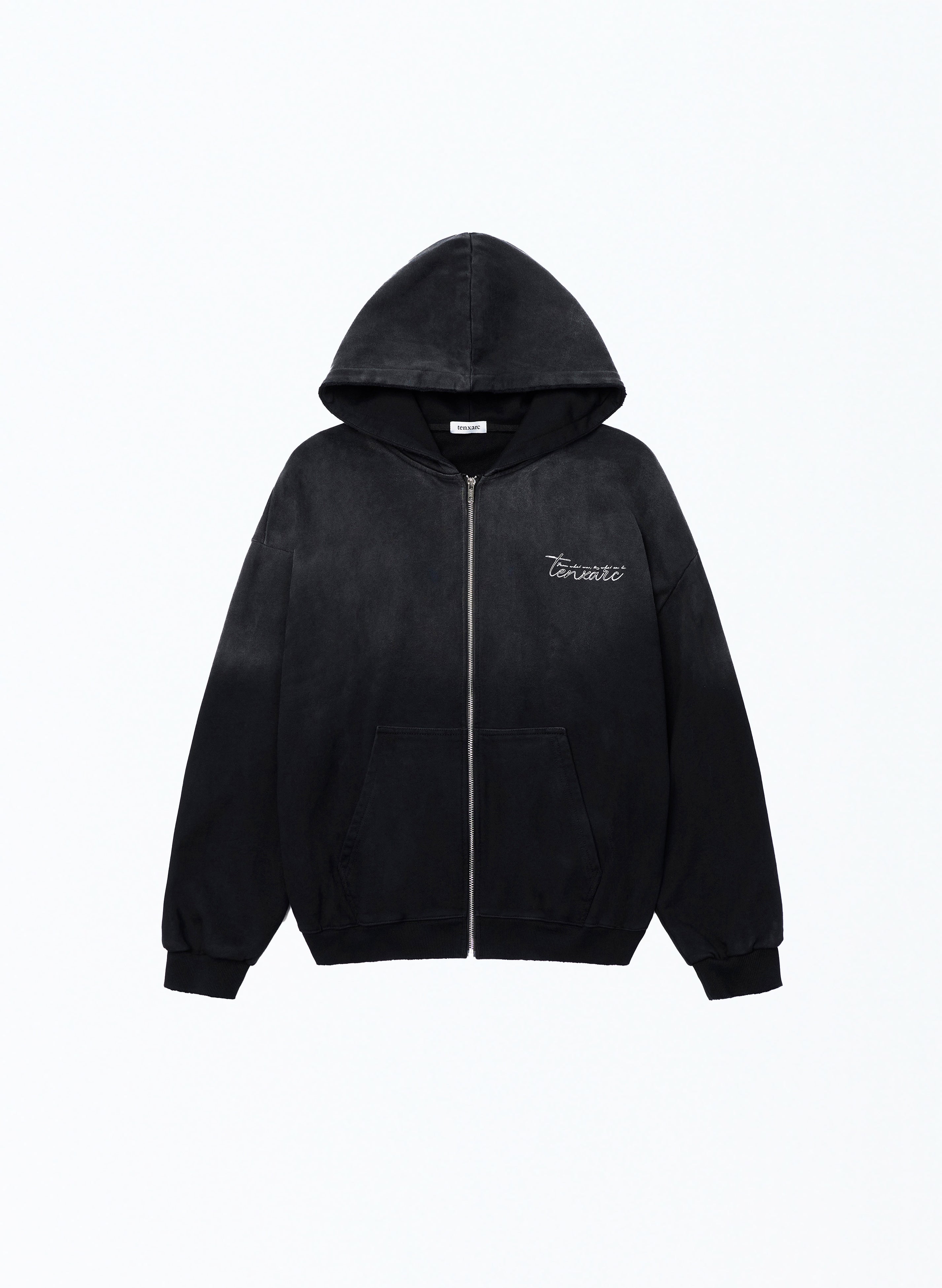 Script Zipped Hoodie – Tenxarc™
